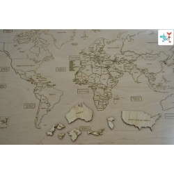 Puzzle Harta Lumii natur